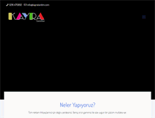 Tablet Screenshot of kayratanitim.com